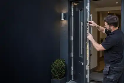 Security Door Upgrade carried out by a door specialist